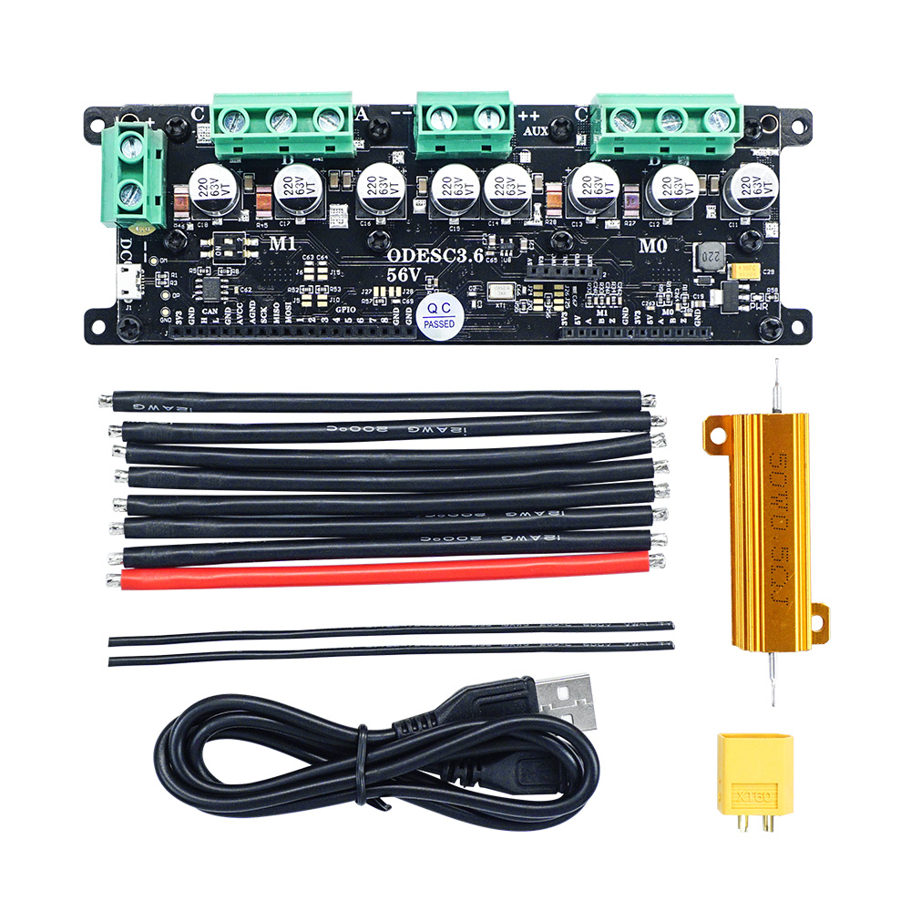 Odrive Dual Brushless Motor Controller - ODESC3.6 optimiza el controlador de doble